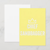 Sandbagger Golf Meme Bjj Chess Sandbag Bedankkaart (Voorkant / Achterkant)