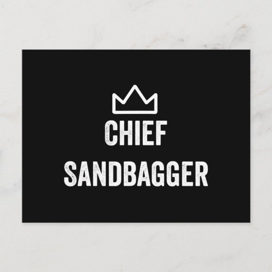 Sandbagger Golf Meme Bjj Chess Sandbag Briefkaart (Voorkant)