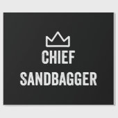 Sandbagger Golf Meme Bjj Chess Sandbag Cadeaupapier (Vlak)