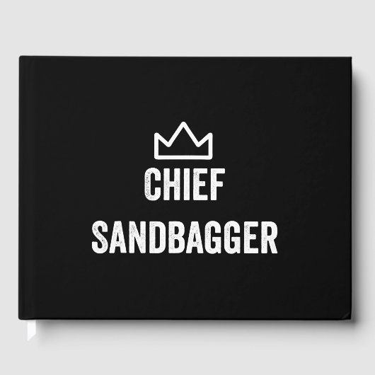 Sandbagger Golf Meme Bjj Chess Sandbag Gastenboek (Voorkant)