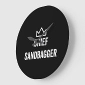 Sandbagger Golf Meme Bjj Chess Sandbag Grote Klok (Hoek)