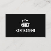 Sandbagger Golf Meme Bjj Chess Sandbag Informatiekaartje (Voorkant)