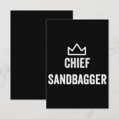 Sandbagger Golf Meme Bjj Chess Sandbag Informatiekaartje (Voorkant / Achterkant)
