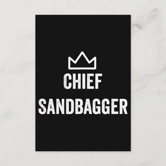 Sandbagger Golf Meme Bjj Chess Sandbag Informatiekaartje (Voorkant)
