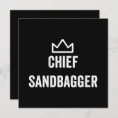 Sandbagger Golf Meme Bjj Chess Sandbag Kaart (Voorkant / Achterkant)