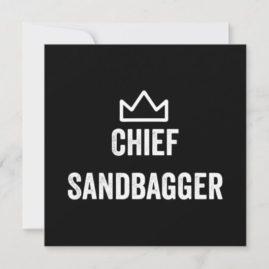 Sandbagger Golf Meme Bjj Chess Sandbag Kaart (Voorkant)