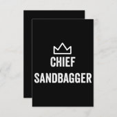 Sandbagger Golf Meme Bjj Chess Sandbag Kaart (Voorkant / Achterkant)