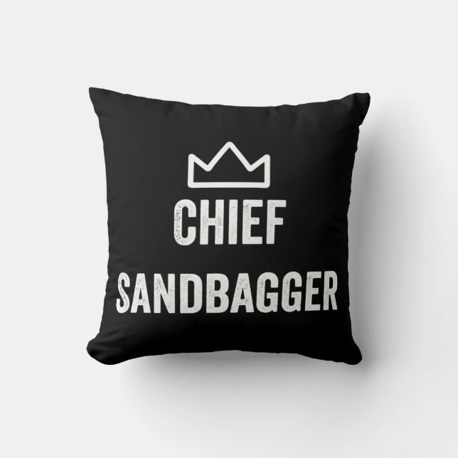Sandbagger Golf Meme Bjj Chess Sandbag Kussen (Voorkant)