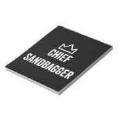 Sandbagger Golf Meme Bjj Chess Sandbag Notitieblok (Linkerzijde)