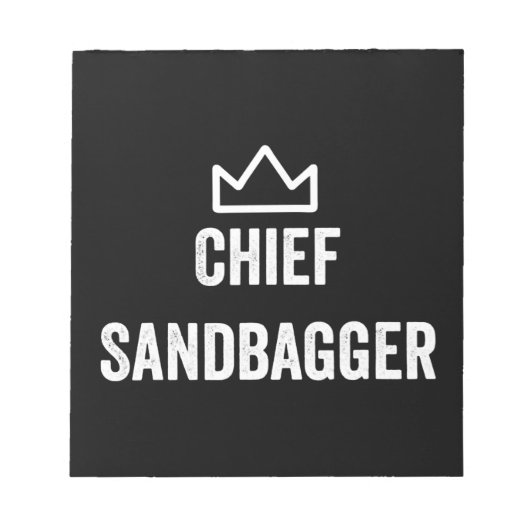 Sandbagger Golf Meme Bjj Chess Sandbag Notitieblok (Voorkant)