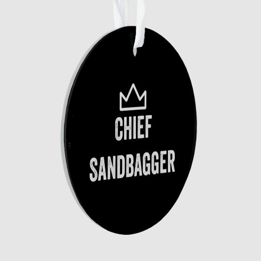 Sandbagger Golf Meme Bjj Chess Sandbag Ornament (voorkant)