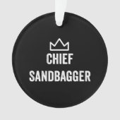 Sandbagger Golf Meme Bjj Chess Sandbag Ornament (voorkant)