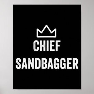 Sandbagger Golf Meme Bjj Chess Sandbag Poster