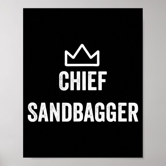 Sandbagger Golf Meme Bjj Chess Sandbag Poster (Voorkant)