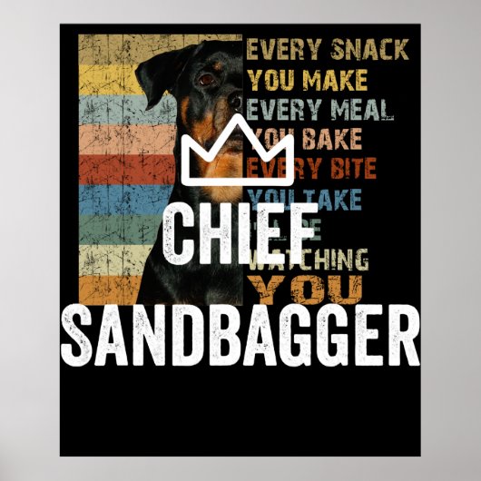 Sandbagger Golf Meme Bjj Chess Sandbag Poster (Voorkant)