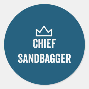 Sandbagger Golf Meme Bjj Chess Sandbag Ronde Sticker