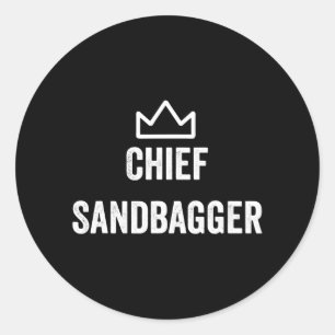 Sandbagger Golf Meme Bjj Chess Sandbag Ronde Sticker