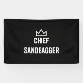 Sandbagger Golf Meme Bjj Chess Sandbag Spandoek (Horizontaal)