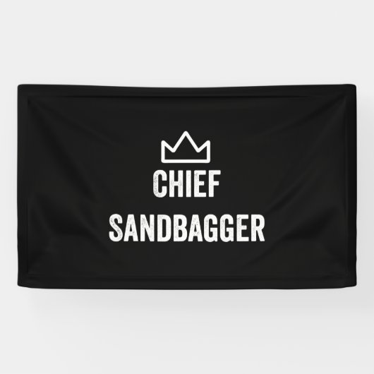 Sandbagger Golf Meme Bjj Chess Sandbag Spandoek (Horizontaal)