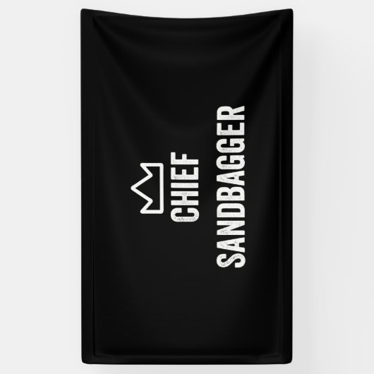 Sandbagger Golf Meme Bjj Chess Sandbag Spandoek (Verticaal)