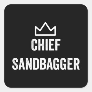Sandbagger Golf Meme Bjj Chess Sandbag Vierkante Sticker