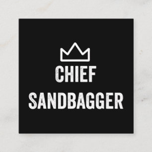 Sandbagger Golf Meme Bjj Chess Sandbag Vierkante Visitekaartje