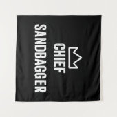 Sandbagger Golf Meme Bjj Chess Sandbag Wandkleed (Voorkant (horizontaal))