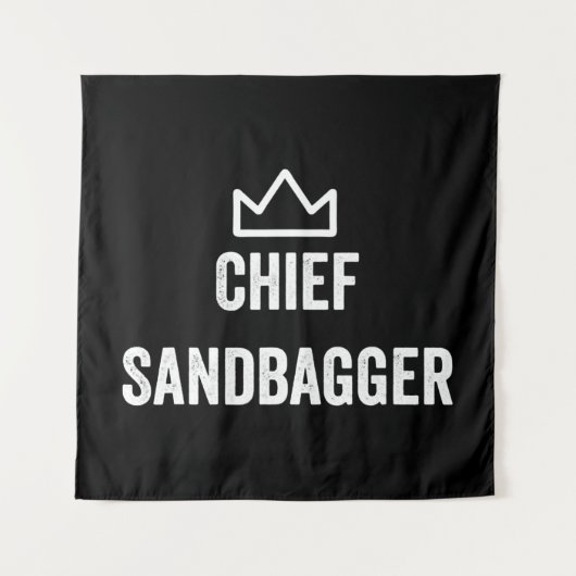 Sandbagger Golf Meme Bjj Chess Sandbag Wandkleed (Voorkant)