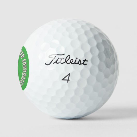 Sandbagger groen Titleist Pro V1 golfballen 3 pk (Logo)