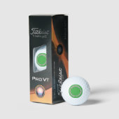 Sandbagger groen Titleist Pro V1 golfballen 3 pk (Verpakking)