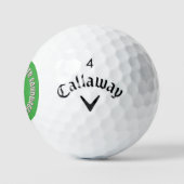 Sandbagger groene Callaway Supersoft golfballen 3s (Logo)