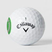 Sandbagger groene Callaway Warbird golfballen 3 st (Logo)