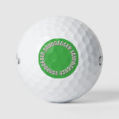 Sandbagger groene Callaway Warbird golfballen 3 st (Voorkant)