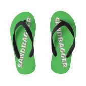 Sandbagger groene peuter teenslippers (Voetbed)