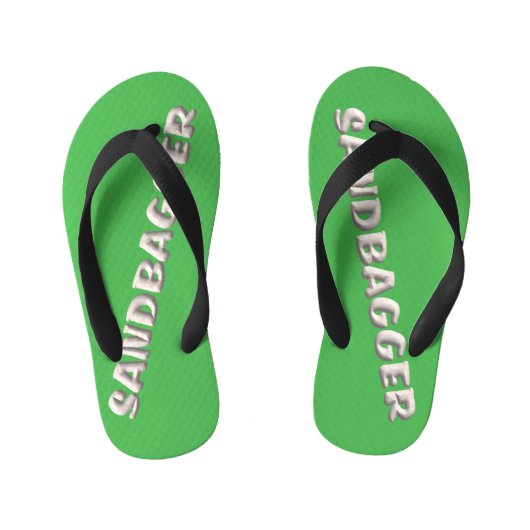 Sandbagger groene peuter teenslippers (Voetbed)