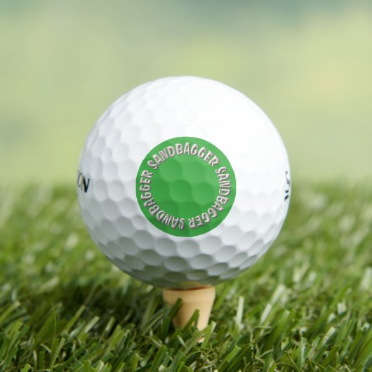 Sandbagger groene Srixon Soft Feel golfballen 12 s (Insitu Shirt)
