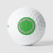 Sandbagger groene Srixon Soft Feel golfballen 12 s (Voorkant)