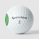 Sandbagger groene Taylor Made TP5 golfballen 12 st (Logo)