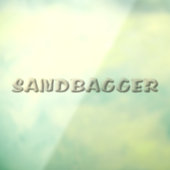 Sandbagger lg zien door venster vastklampen achter raamsticker (Vel 3)