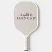 Sandbagger wit zand wit pickleball peddel paddle (Voorkant)