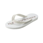 Sandbagger witte peuter teenslippers (Schuin)
