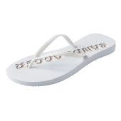 Sandbagger witte teenslippers (Schuin)
