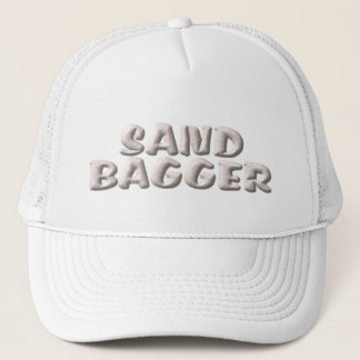 Sandbagger witte trucker hoed pet