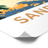 Sandbanks England Reisprint Poster (Hoek)