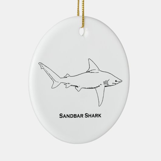 Sandbar Shark Keramisch Ornament (Rechts)