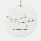 Sandbar Shark Keramisch Ornament (Voorkant)