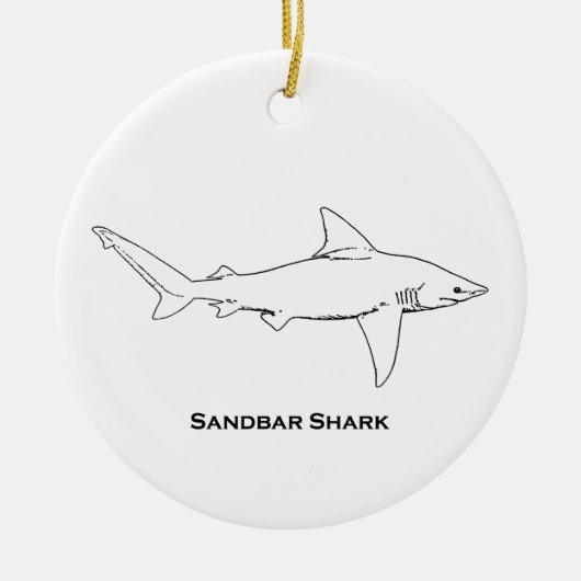 Sandbar Shark Keramisch Ornament (Voorkant)