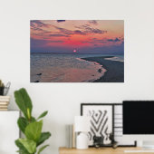 Sandbar Sunset Poster (Thuiskantoor)