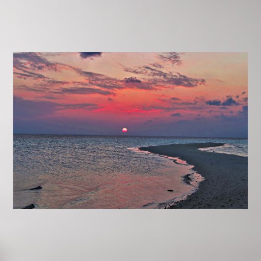 Sandbar Sunset Poster (Voorkant)