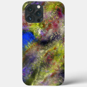Sandblasted gesplatterde gele rode verf op katoen Case-Mate iPhone case